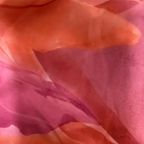 NWT Athleta printed mesh racer run shorts 4” in orange and pink size 1X - Picture 6 of 10